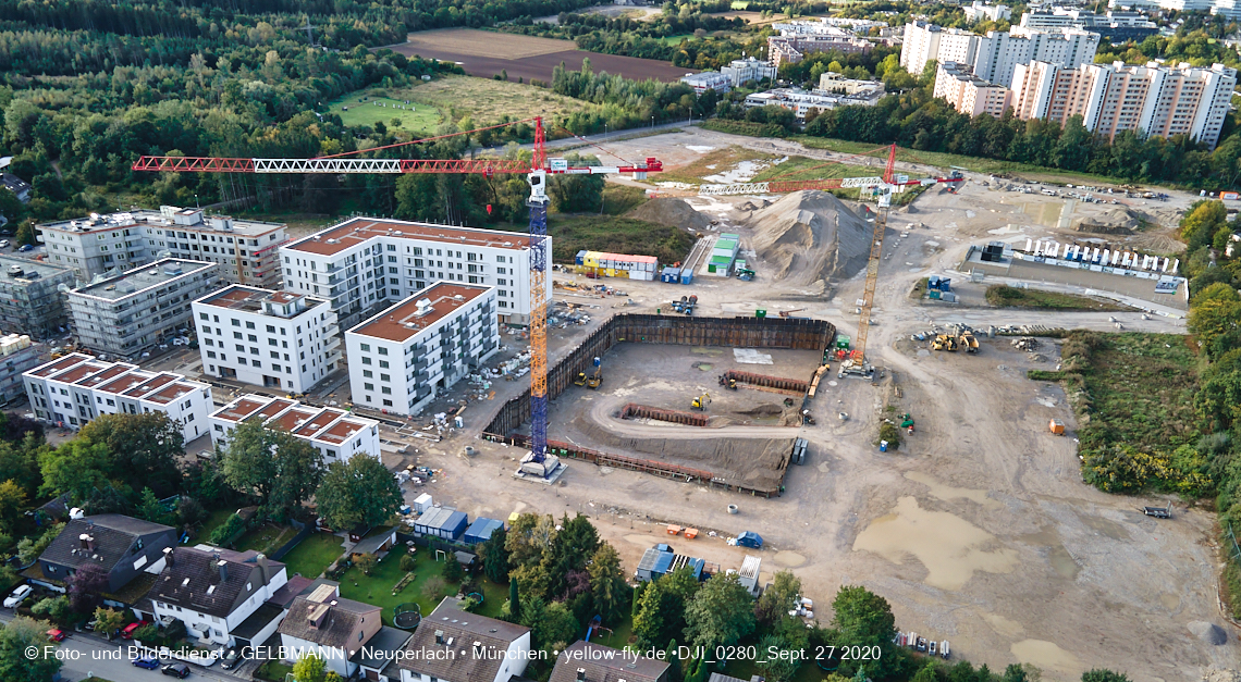 27.09.2020 - Baustelle Alexisquartier in Neuperlach